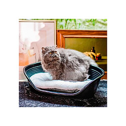 Ferplast RELAX F - Coussin oval L 55x36 cm - Noir/Rouge pas cher