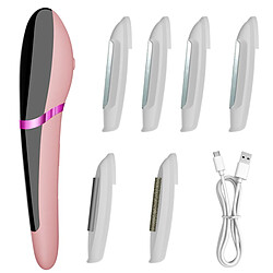 INF Electric Ultrasonic Facial Hair Remover compatible with — 3-Level Rechargeable Type-C Shav