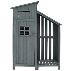 DZMDIP Armoire de jardin pour outils - Dimensions 124x46x174 cm - Convient aux petits jardins