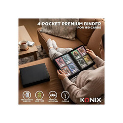 Konix mini album cartes - Noir pas cher