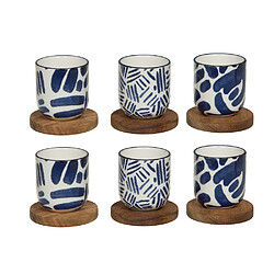 Table Passion Coffret de 6 tasses et sous-tasses Milos 10 cl