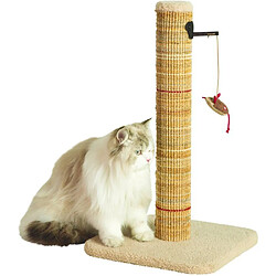 Griffoir pour chat - ZOLUX - Sisal - Avec jouet suspendu - 60 cm - Boréal - Beige
