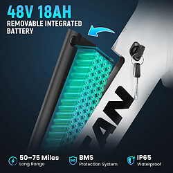 Acheter Vélo Électrique Pliable Rattan LFPro 750W 48V18Ah Autonomie 90km,Shimano 7 Vitesses 20*4.0