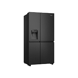 Hisense RS818N4TFC - 632 L - Inox noir