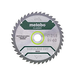 Metabo Classic Cordless Cut Wood - 216 x 30 mm - 40T