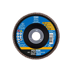 PFERD POLIFAN PFC 125 Z40 PSF STEELOX - 125 mm - 22,23 mm