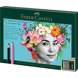 FABER-CASTELL Polychromos & Pitt Graphite Matt Malset farbsortiert, 23 St. (210052)