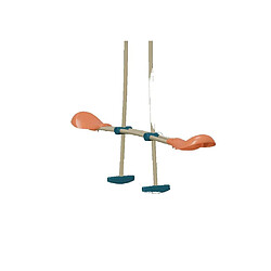 Acheter Aléo by Trigano ROMY - Portique bois-métal 2,30 m - Toboggan bleu-vert