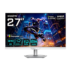 GIGABYTE M27Q2 QD ICE - 27" QHD (2560x1440) - Blanc/Argent