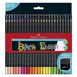 Crayons de couleur Faber Castell FC-116450 Édition Noire, boîte de 50 pièces