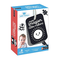 Nathan Mon imagier en noir et blanc - 20 cartes - Anneau plastique