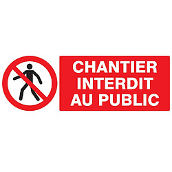 Taliaplast 330 x 200 mm - Chantier interdit au public