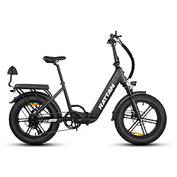 Vélo Électrique Pliable Rattan LFPro 750W 48V18Ah Autonomie 90km,Shimano 7 Vitesses 20*4.0
