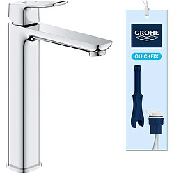 Mitigeur lavabo - GROHE DICE - Taille XL - Corps lisse sans bonde - Chrome