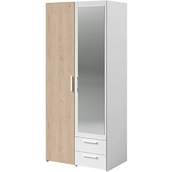 Parisot VARIA - Chêne et blanc - 80,7 x 51,7 x 185 cm