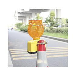 TALIAPLAST 500203 - Balise clignotante jaune - Solaire/pile
