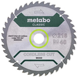 Metabo Classic Cordless Cut Wood - 216 x 30 mm - 40T