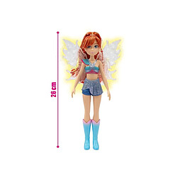 Winx WNX781 Bloom - 26 cm - Cheveux rouge-orange - Ailes lumineuses