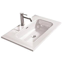 NEOVA Angelo A2423607 - Plan vasque céramique 610 mm - Blanc