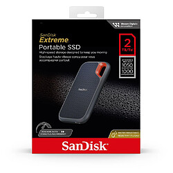SanDisk Extreme Portable SSD 2 To - Noir