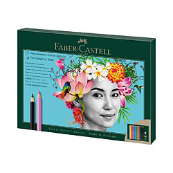 FABER-CASTELL Polychromos & Pitt Graphite Matt Malset farbsortiert, 23 St. (210052)