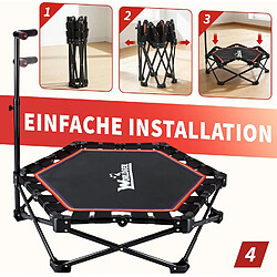 ZMH Trampoline D'intérieur Pliable D. 86,5 Cm Trampoline Réglable En Hauteur Max.150kg pas cher