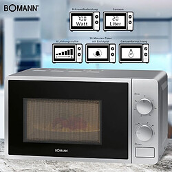 Four micro-onde 20L 1150W Bomann MW6014CB-silver