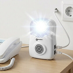 Geemarc Amplificateur de Sonnerie Externe 95dB Modèle CL12 pour Téléphone Fixe Blanc pas cher