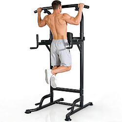 ZMH Station De Musculation Réglable Pour L'entraînement Musculaire à Domicile Noir