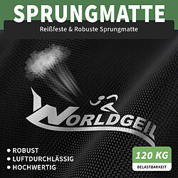 ZMH Trampoline D'intérieur Pliable D. 86,5 Cm Trampoline De Fitness Max. 150kg Vert