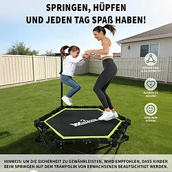 ZMH Trampoline D'intérieur Pliable D. 86,5 Cm Trampoline De Fitness Max. 150kg Vert pas cher