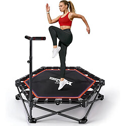 ZMH Trampoline D'intérieur Pliable D. 86,5 Cm Trampoline Réglable En Hauteur Max.150kg