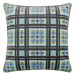 Designers Guild Housse de coussin imprimée en velour, CHENNAI AZURE