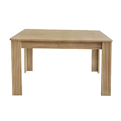 Merax Table à Manger 116x65x75cm-Table Rectangulaire-en Bois De Chêne-moderne-naturel pas cher