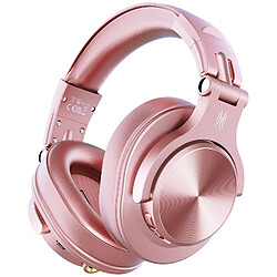 Casque audio bluetooth 5.2 studio dj 72h autonomie - oneodio fusion a70 - Rose