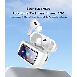 Acheter Yesido Écouteurs TWS Bluetooth avec Ecran LCD – ANC + ENC Autonomie 20H