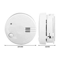 Avis Alecto Détecteur de Fumée Photoélectrique avec Alerte Rapide Sirène 85 dB Blanc