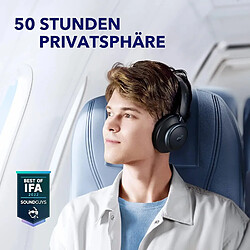 Soundcore Écouteurs Bluetooth Q45, Suppression active du bruit adaptative - Noir