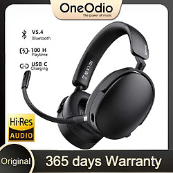 casque bluetooth 5.4 anc hybride 100h autonomie - oneodio smil eq a200 - Noir