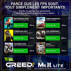GREED - MK2 Basic - PC Gamer / Ordinateur - Core i5 10400F - RTX 3050 - 32GO RAM - 512GO SSD pas cher