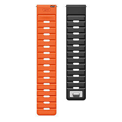 INF Bracelet de Montre Sport Magnétique Norman 22MM Black+Orange