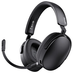 casque bluetooth 5.4 anc hybride 100h autonomie - oneodio smil eq a200 - Noir