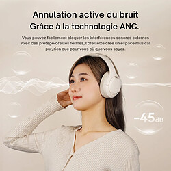 LANGSDOM Casque Bluetooth V5.4 avec Réduction Active de Bruit ANC – 67H d'Autonomie – Audio HD 40mm