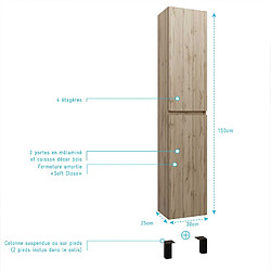 Acheter Aurlane Meuble colonne salle de bain