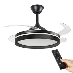 Ventilateur de plafond avec LED, Pales rétractables et télécommande InnovaGoods