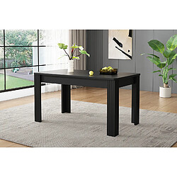 Avis Merax Table à Manger 116x65x75cm-Table Rectangulaire-en Bois De Chêne-moderne-noir
