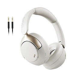 QCY H3 Pro ANC Wireless Bluetooth Casque audio à haute résolution - Noise Canceling - Blanc