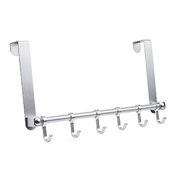 INF Porte-manteau en aluminium, au-dessus de la porte Silver 