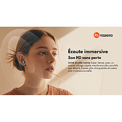 Acheter TAZATA Écouteurs Bluetooth TWS avec Réduction de Bruit Hybride ANC -30dB et Appels HD ENC à 4 Micr