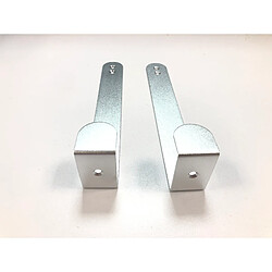 INF Porte-manteau en aluminium, au-dessus de la porte Silver pas cher